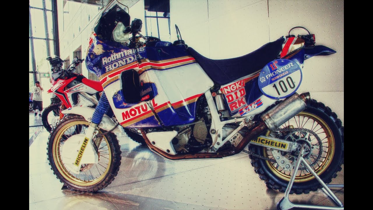 1989 HONDA NXR750 - パリ～ダカールラリー モト部門総合優勝車 - YouTube