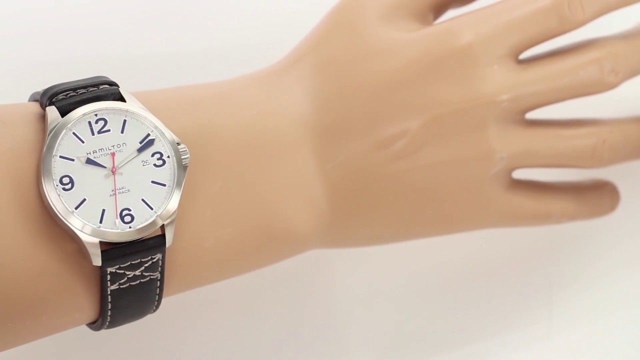 HAMI RED×AIR H762250 SILVER Hamilton Khaki Aviation AIR RACE AUTO