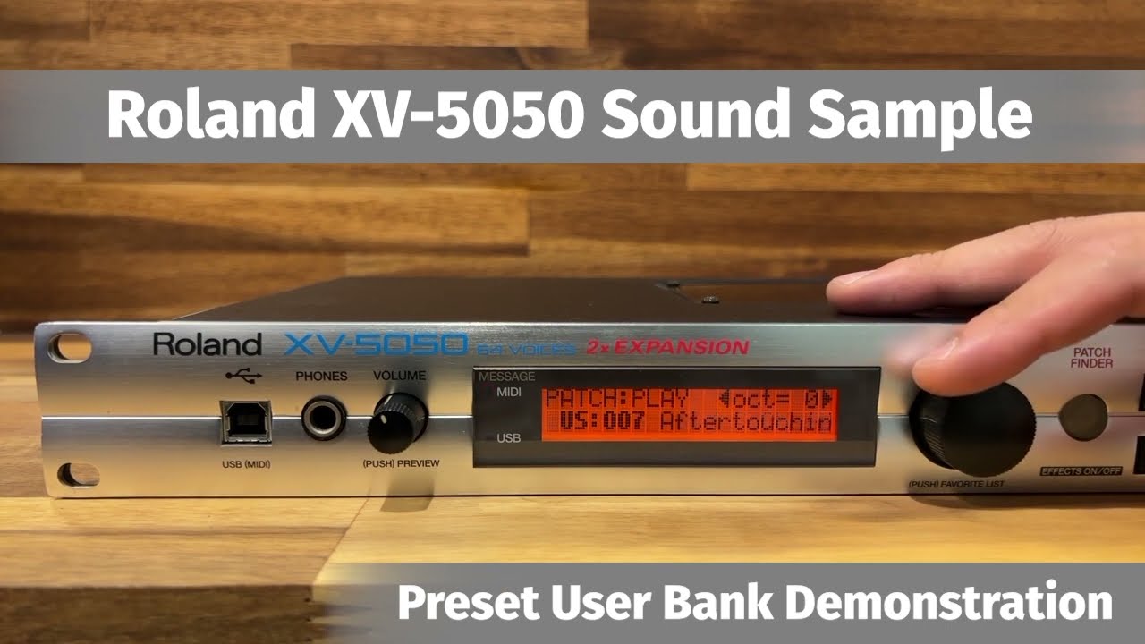 Roland XV-5050 sound sample demo u57595 - YouTube