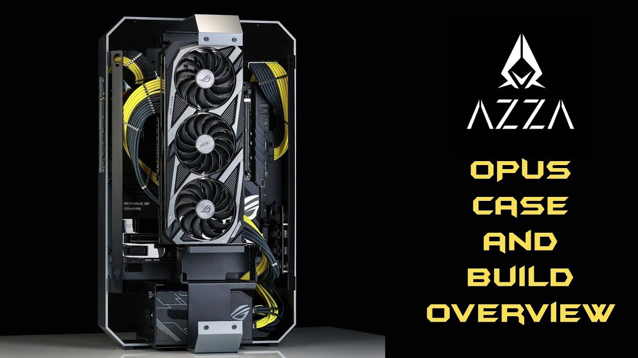 AZZA Opus Case Unbox, Overview and Build ft. ASUS ROG X570 EXTREME