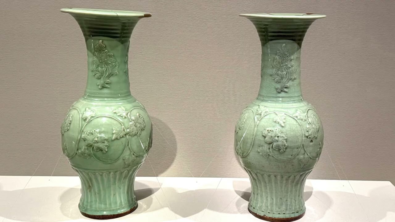 漢時代白磁貼塑人佣龍文魂大瓶花瓶唐物古賞物時代物(D-42)