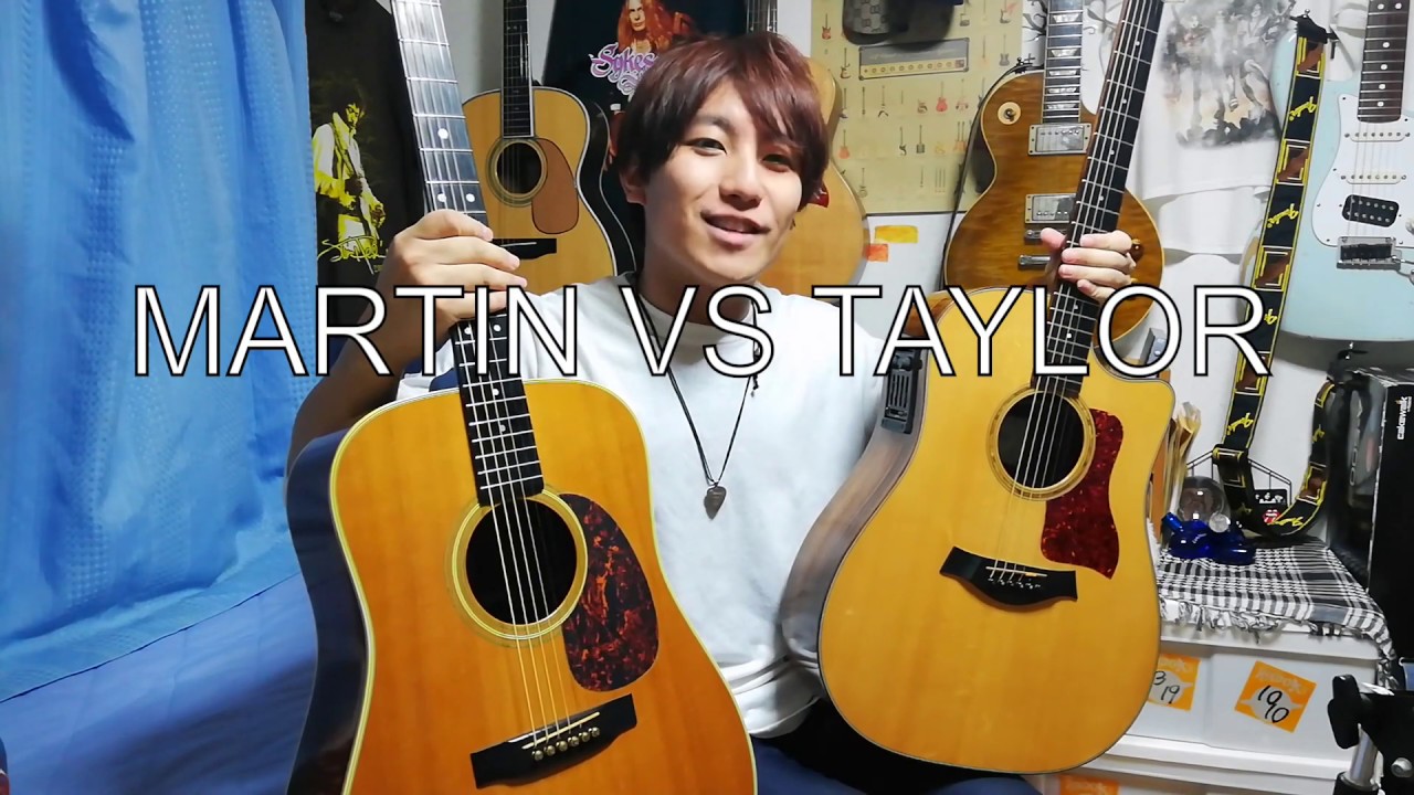 Taylor 710ce vs Martin D-28 アコギ弾き比べ!! by 1041gt - YouTube
