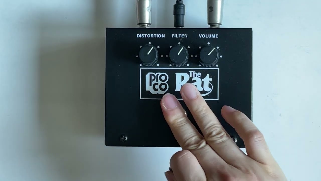 Proco Rat Vintage reissue OP07 chip with Tele from clean channel