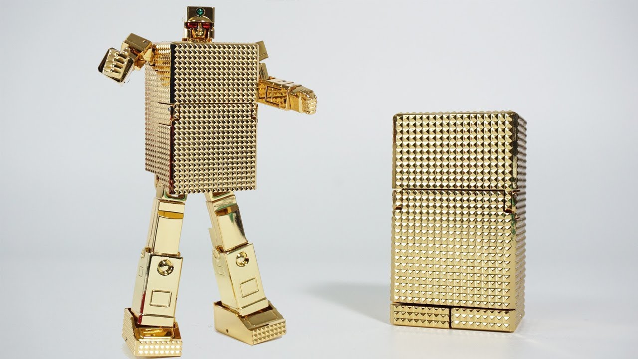 TRANSFORM Soul of Chogokin GX-32G24 Gold Lightan - YouTube