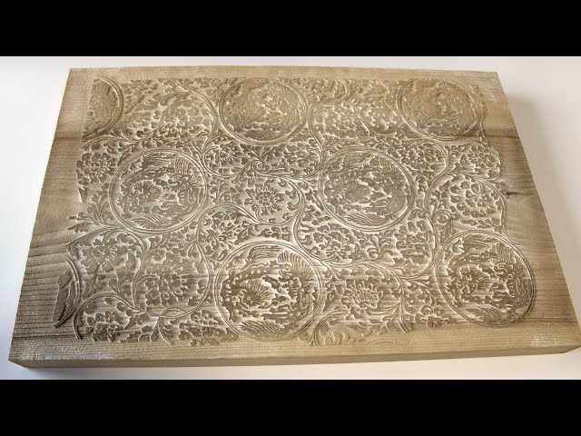 料紙制作用版木・平安朝「波」紋 精巧木版 【公式通販】