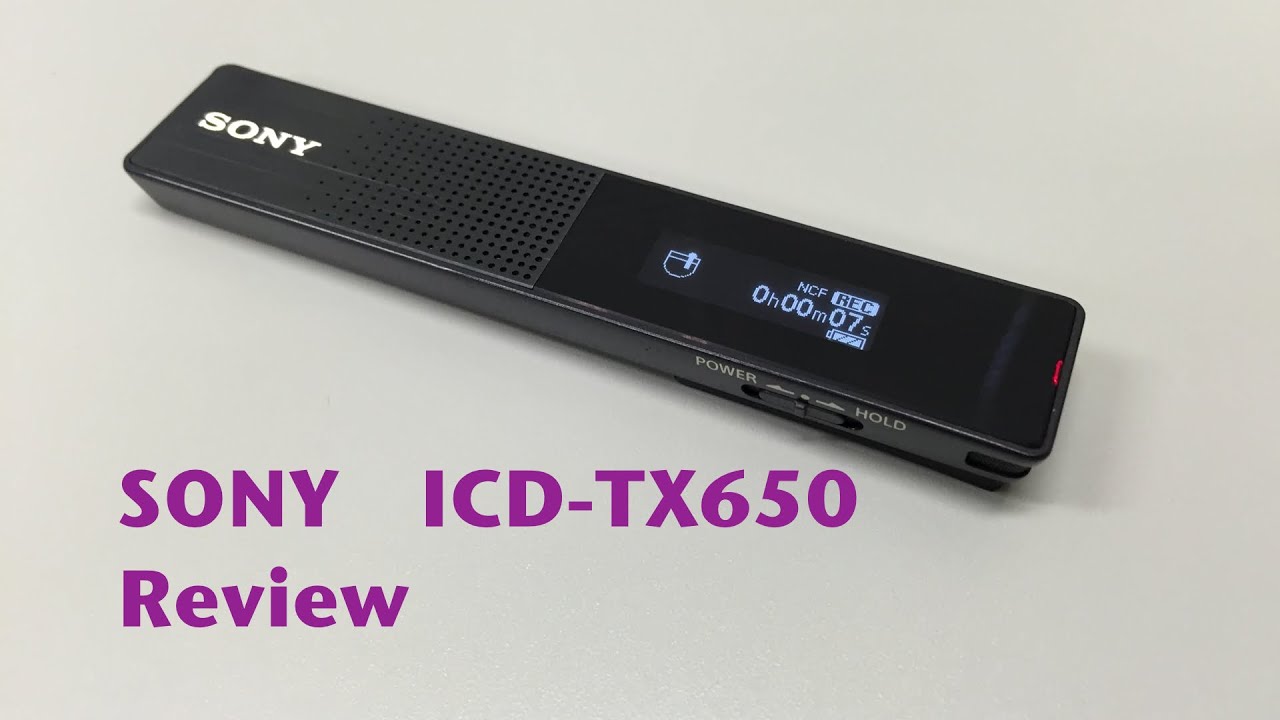 SONY ステレオICレコーダー ICD-TX650 Review - YouTube