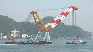 ワンオフ】HO 完成品 艀 はしけ バージ 船 ストラクチャー サルベージ