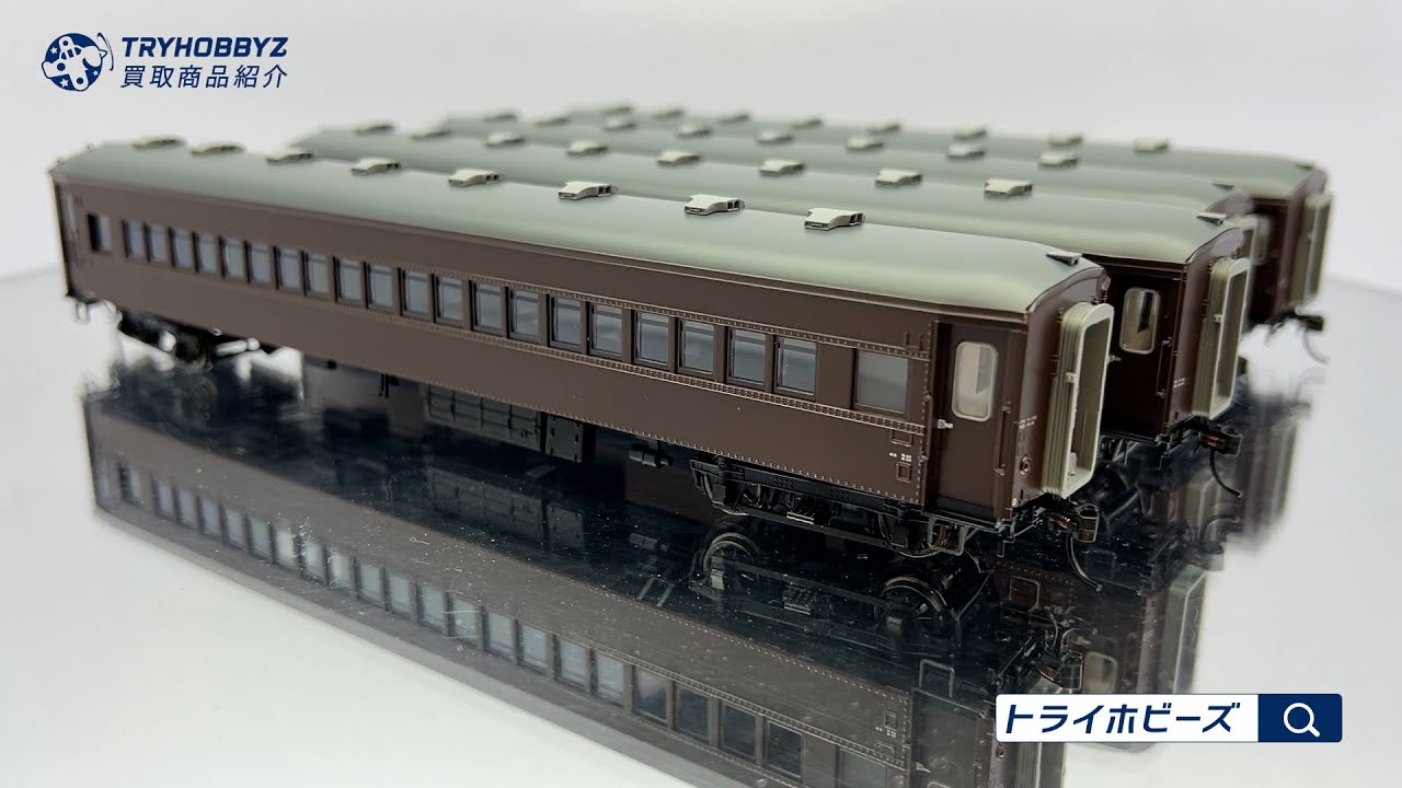 天賞堂 HO スハ32系客車 北海道タイプ 4輌セット ぶどう色2号 更新扉