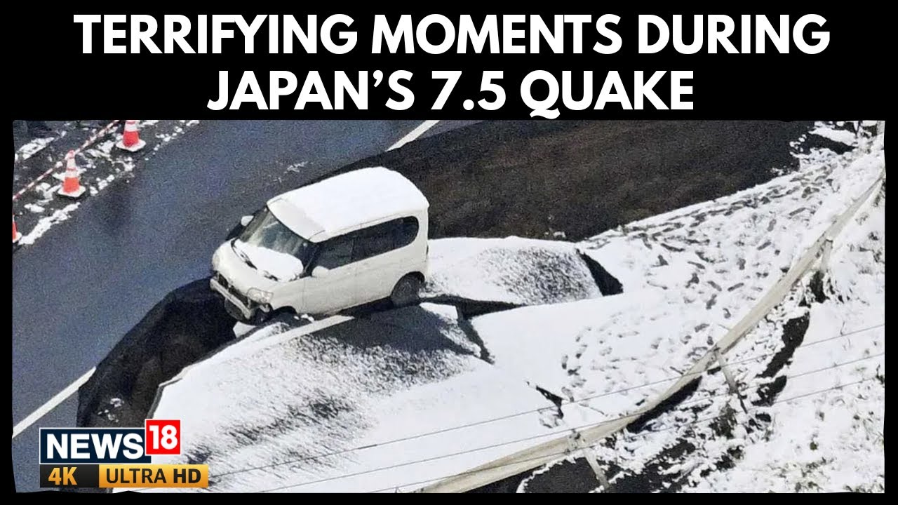 Caught on Camera: Japan's Massive 7.5 Quake Shakes Homes