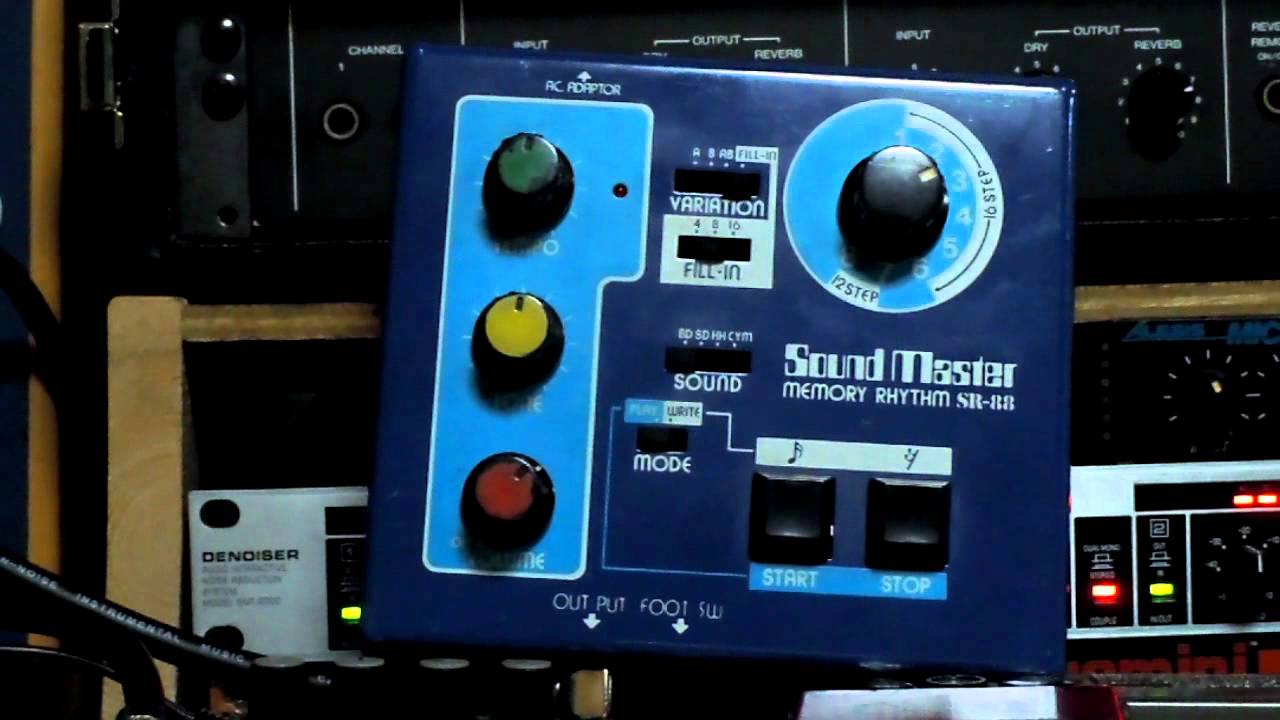 Sound Master SR-88 アナログドラムマシーン 箱/取説付美品珍品 Sound