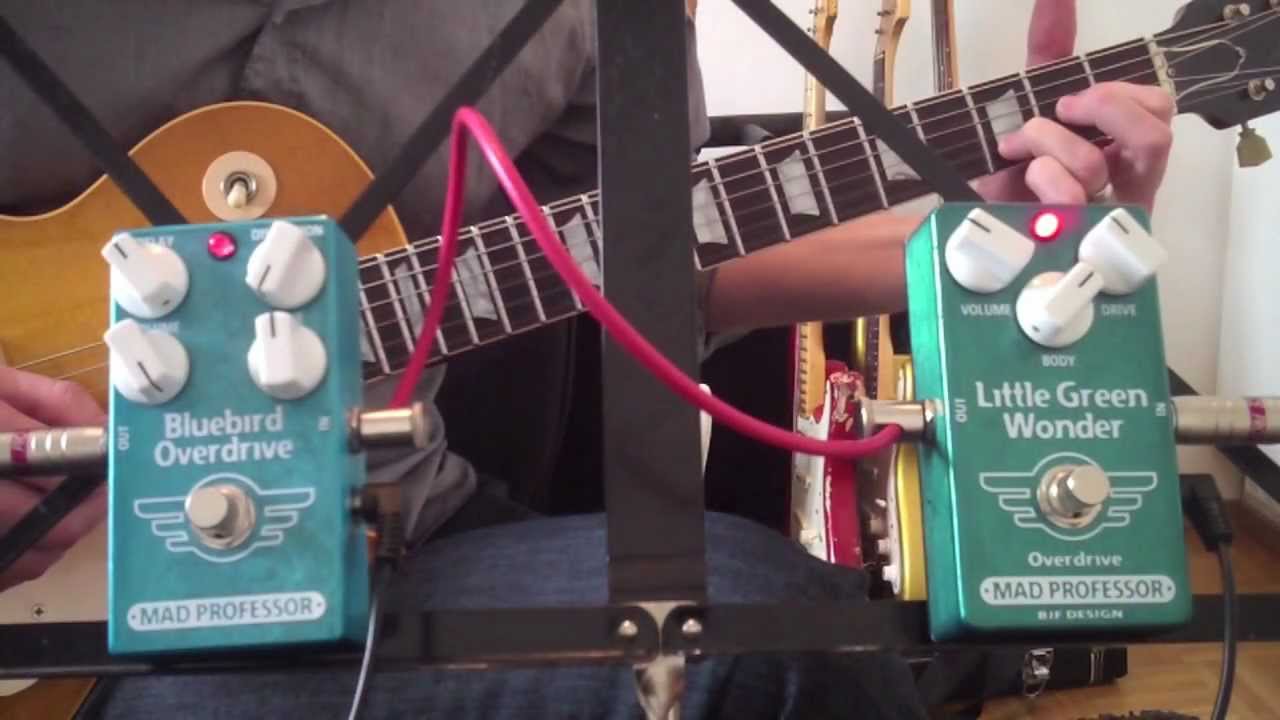 Mad Professor Little Green Wonder and Bluebird Overdrive Delay