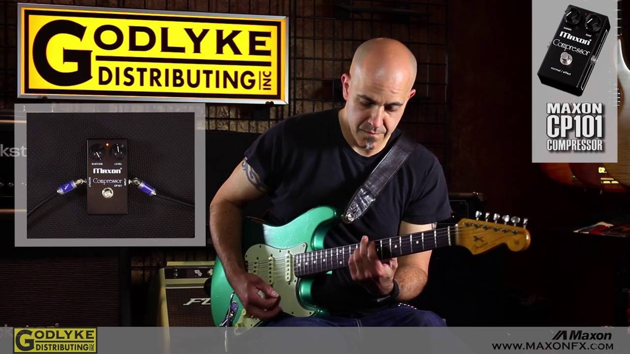 Maxon CP101 Compressor on Guitar - YouTube