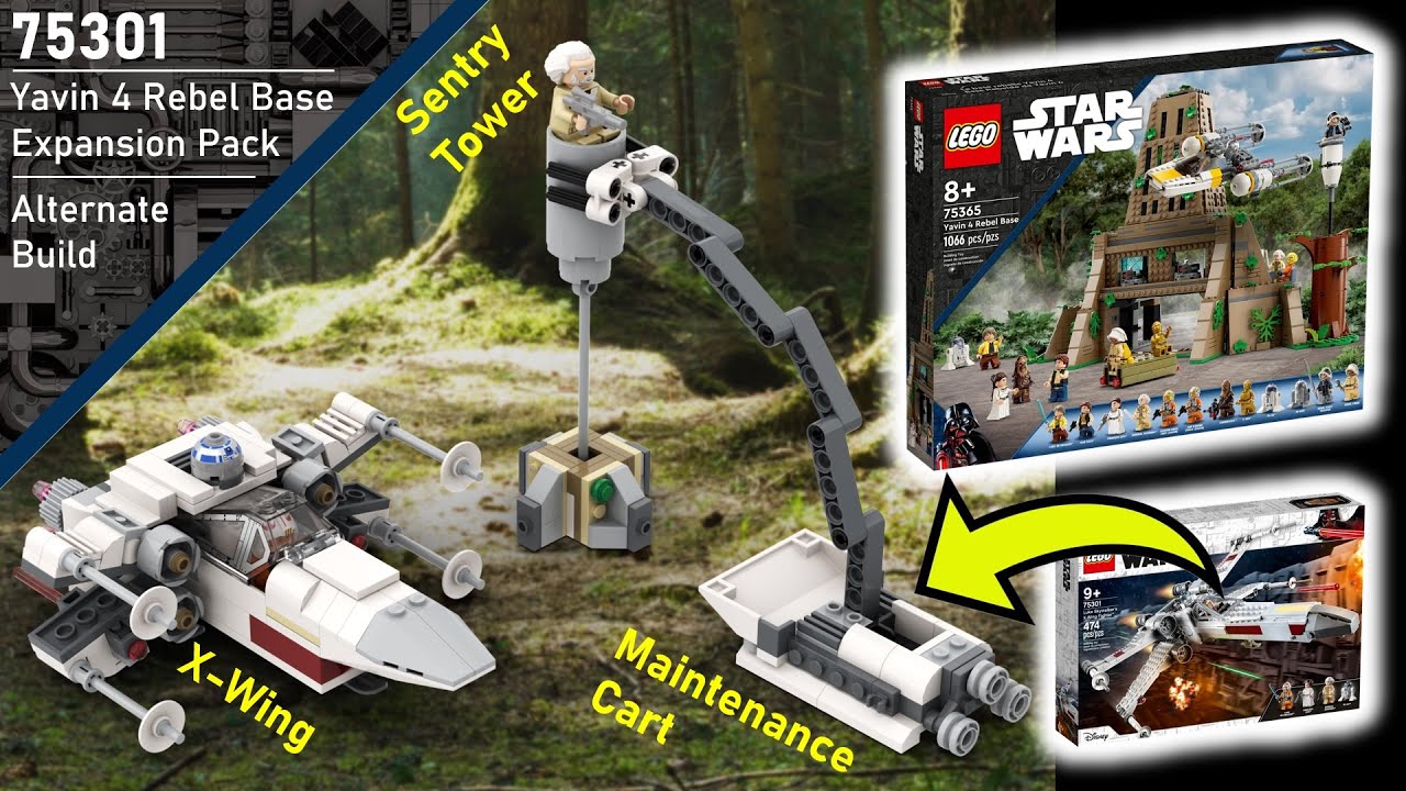 LEGO Yavin 4 Rebel Base Expansion Pack X-Wing Instructions (75301