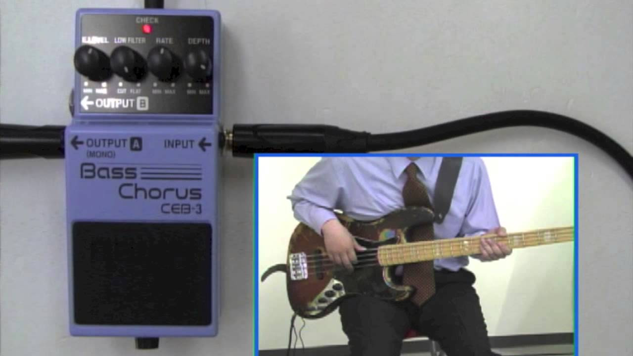 試奏動画】BOSS CEB-3 BASS Chorus【BOSS COMPACT PEDAL 100th