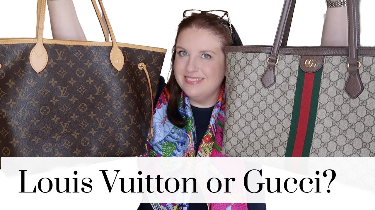 THE BEST DESIGNER TOTE? GUCCI OR LOUIS VUITTON? COMPARISON - YouTube