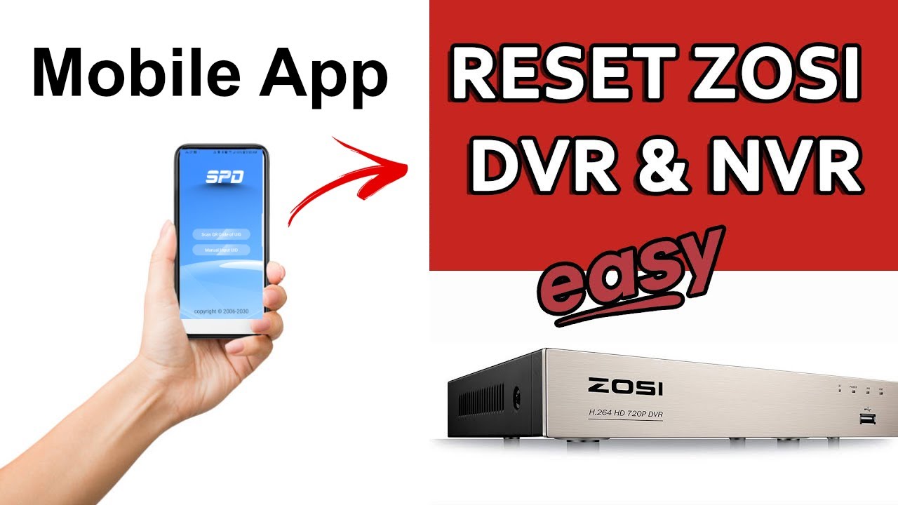 How to reset Zosi DVR password - Easy Step by Step (it also works
