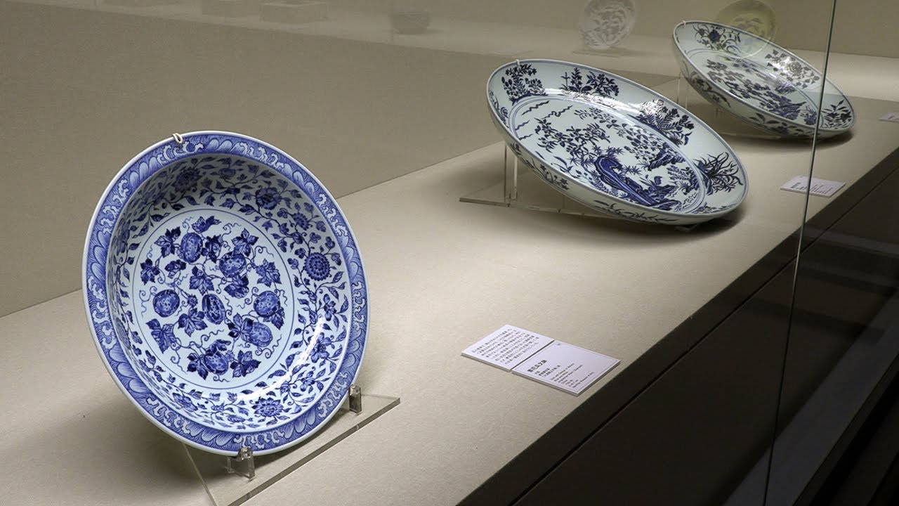 景徳鎮製 中国景徳鎮 瓜に蜻蛉 青花 染付 辛未年 木華銘 陶芸 骨董