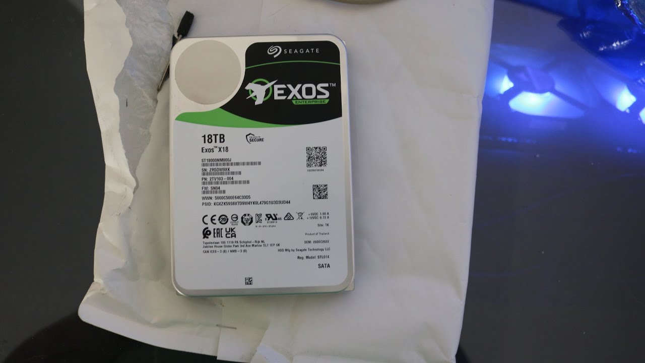 Seagate Exos X18 Enterprise 18TB 256MB SATA III ST18000NM000J