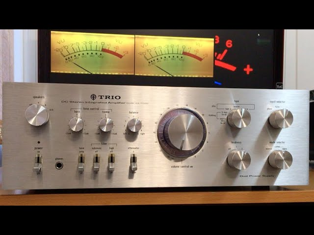 TRIO トリオ KA-7700D プリメインアンプ パワーメーター搭載機 ダブル