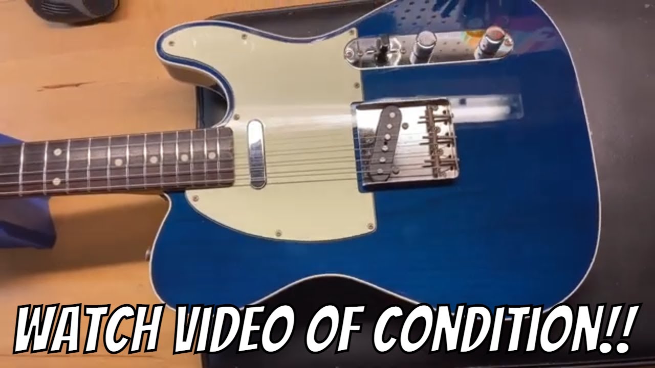 2004 Fender CIJ Japan TL62B 75TX '62 Telecaster Custom Trans Blue