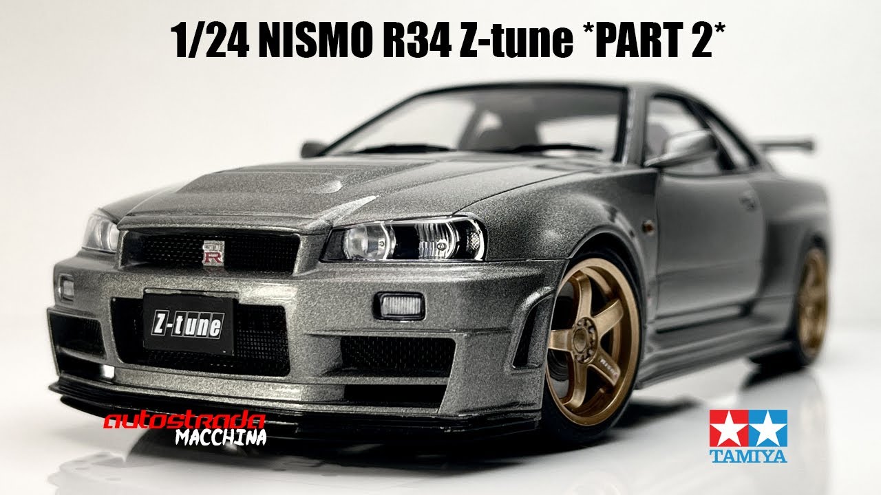 Building: Tamiya Nismo R34 GT-R Z-tune 1/24 scale PART 2 step by