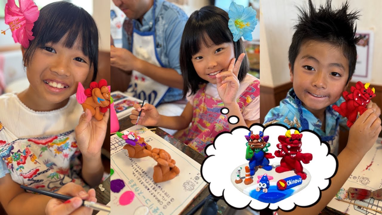 Okinawa Trip] A day of Shisa painting, yakiniku, and a rainy day