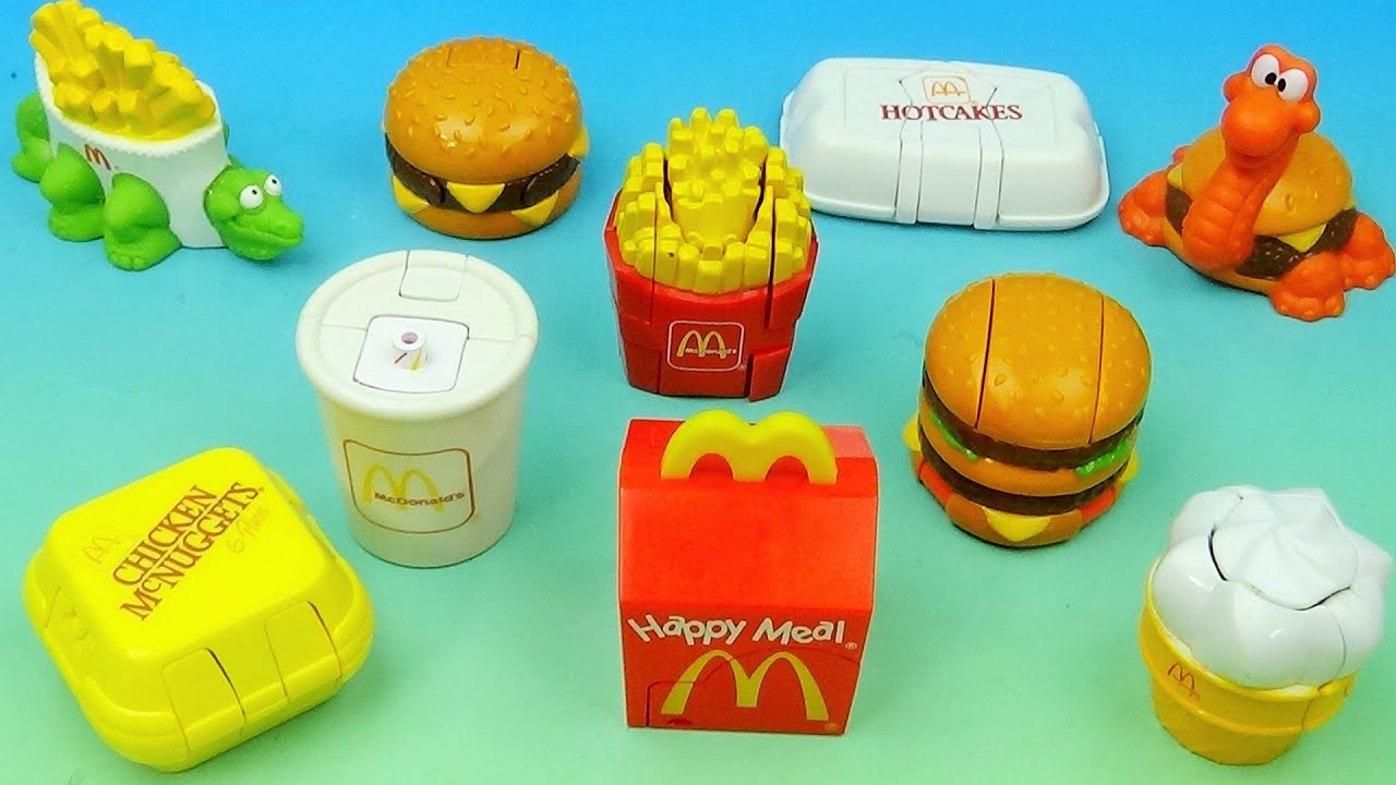 Revisit - 1990 McDINO CHANGEABLES set of 10 McDONALD'S HAPPY MEAL