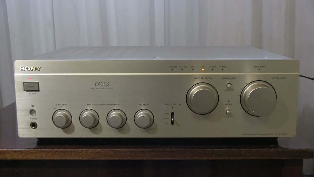 SONYの廉価版プリメインアンプの音を聴く SONY TA-F222ESA編 - YouTube