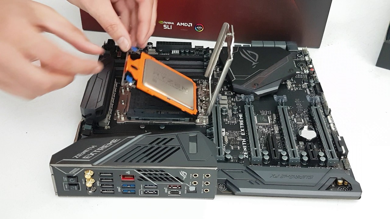 Ryzen Threadripper 1950X Processor installation guide on X399