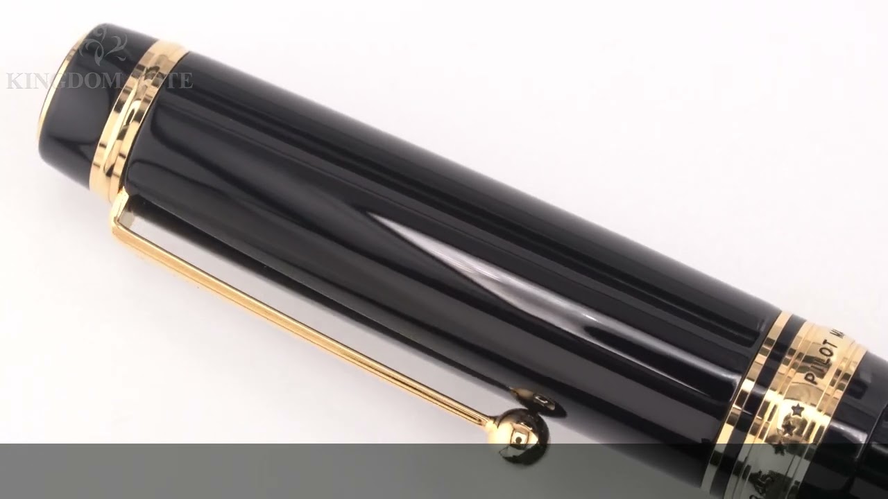 PILOT パイロット 万年筆 カスタム845 漆黒 中字 - YouTube