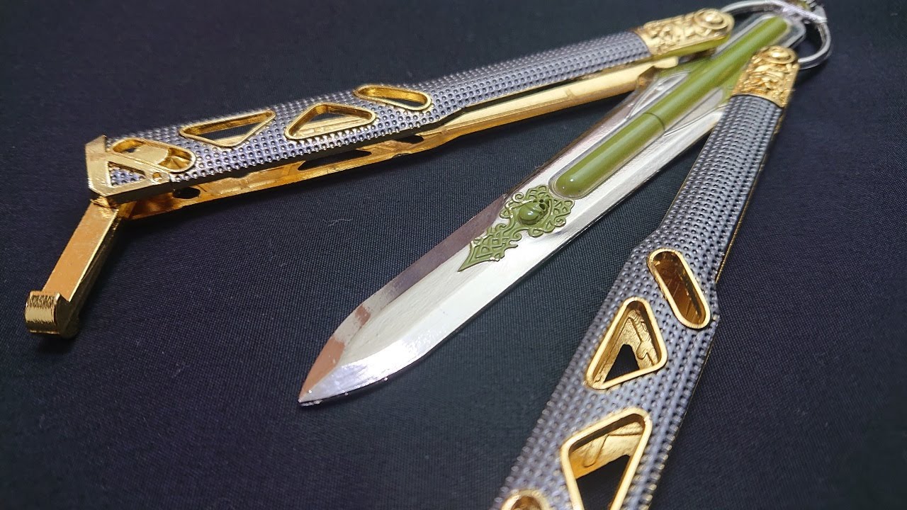 Apex Legends Octane Heirloom balisong review - YouTube