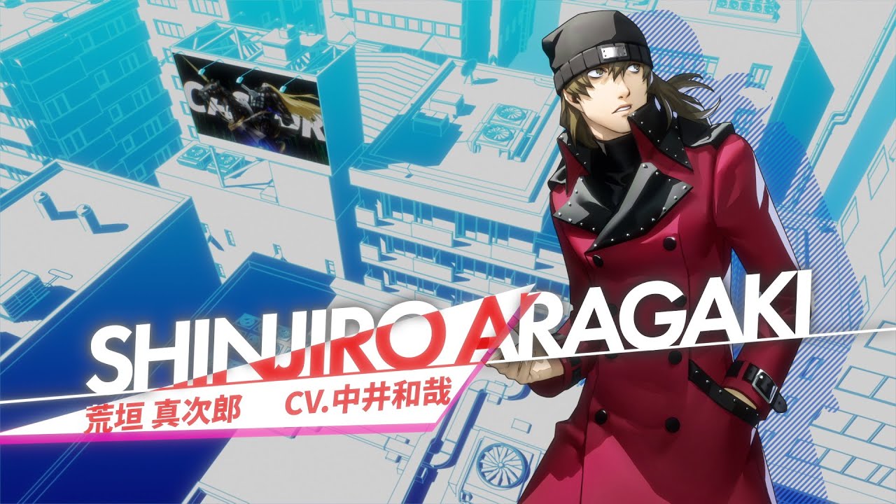 20) 未使用 ペルソナ3リロード 総攻撃 缶バッジ 荒垣 真次郎 25) 未