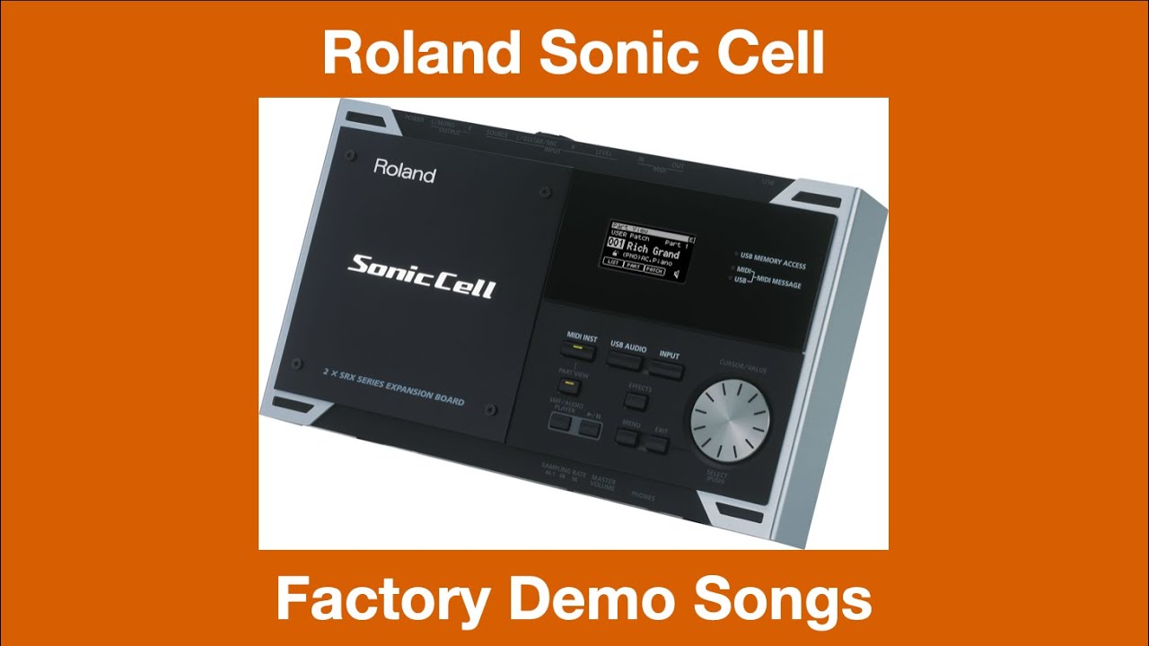 Roland Sonic Cell - Démos internes - Factory Demos - YouTube