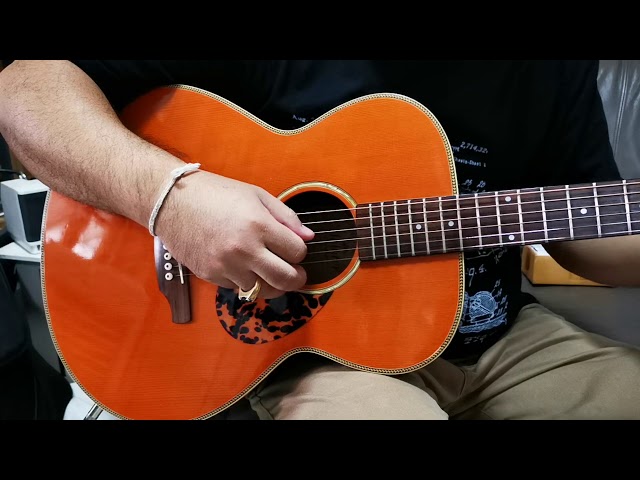 Aria Meister AMS-02N Acoustic Guitar in Natural - YouTube