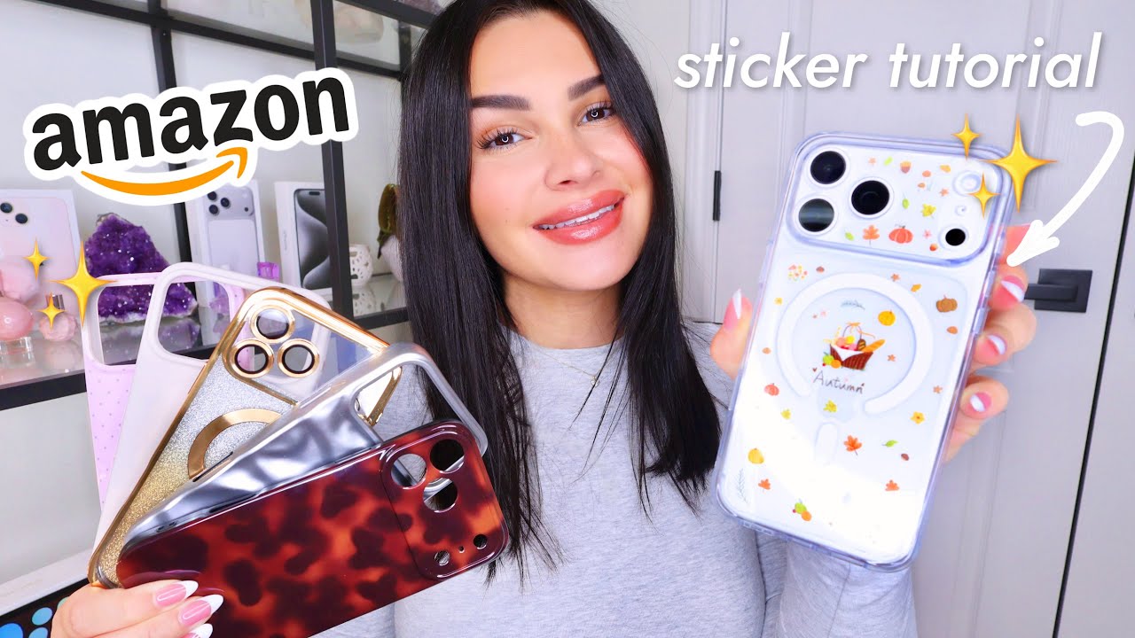 iphone 17 pro max amazon cases under $15 & DIY sticker tutorial
