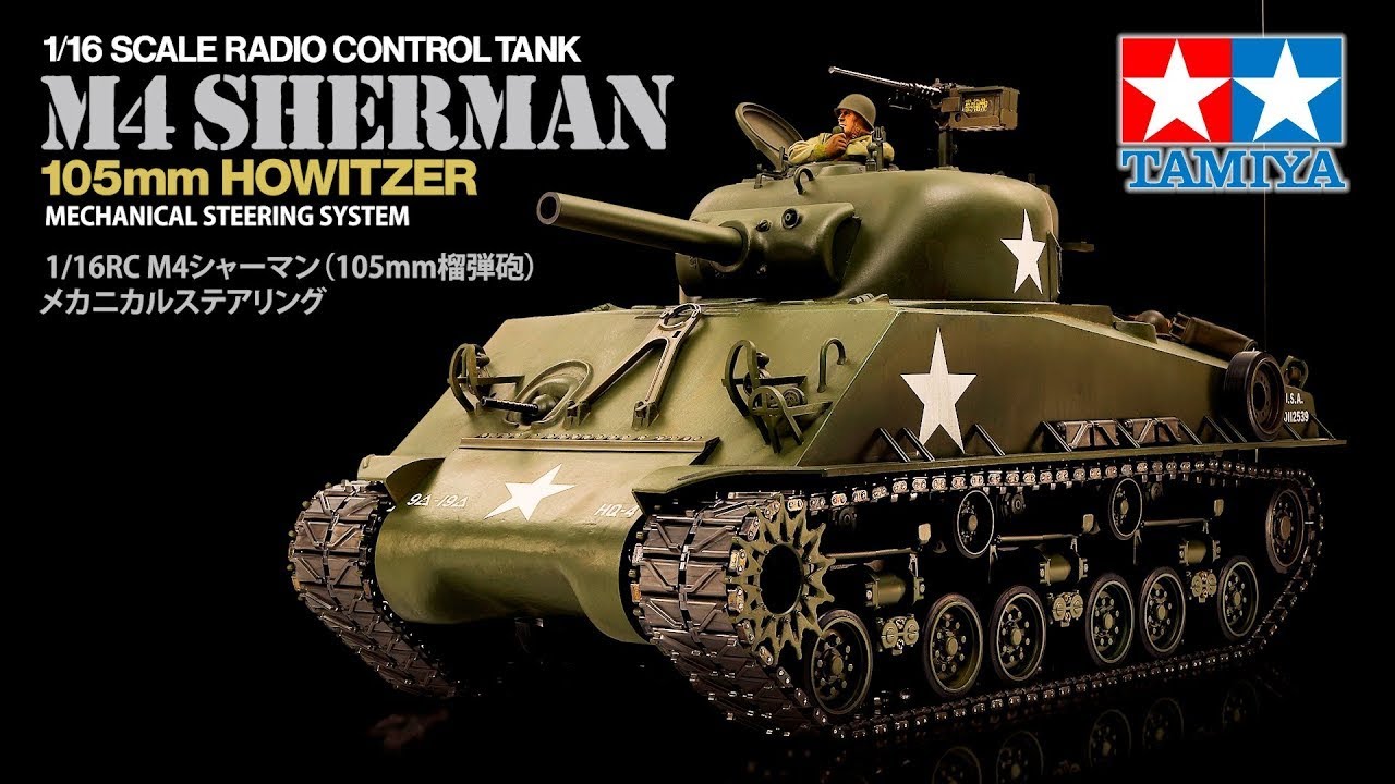 1/16 R/C M4 SHERMAN 105mm HOWITZER (MECHANICAL STEERING SYSTEM