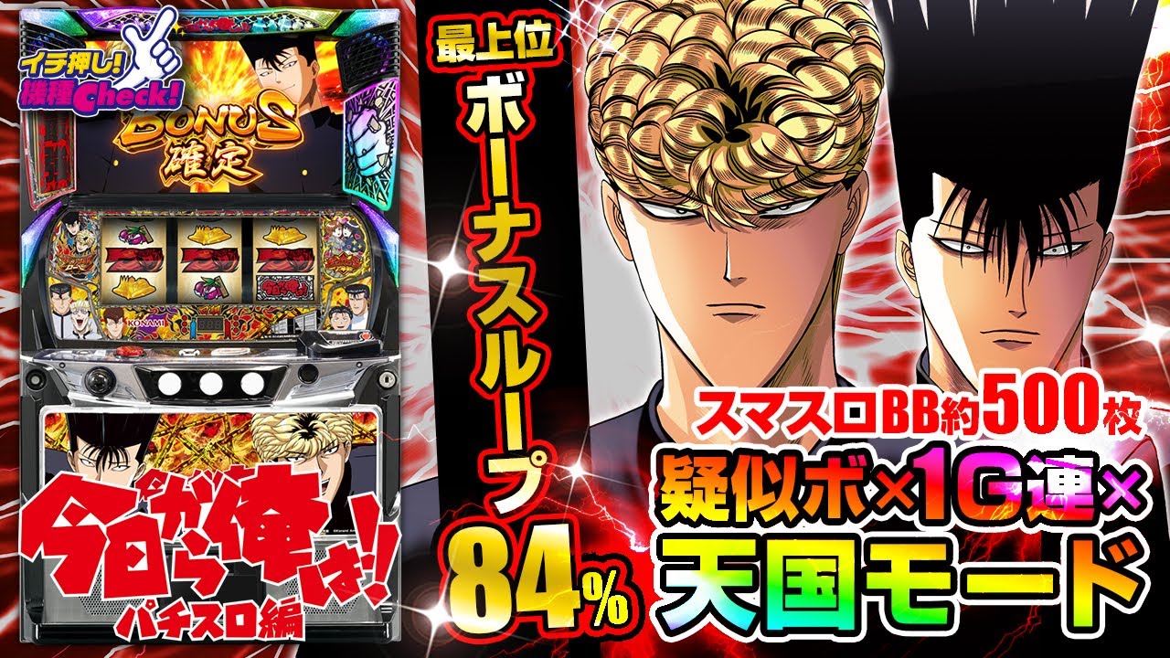 今日から俺は!! パチスロ編(スマスロ 今日俺) パチスロ スロット 機械