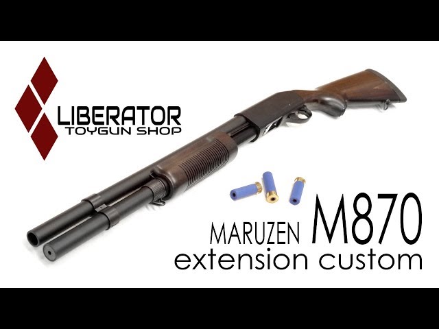 マルゼンM870 ライブカート式固定ガスガン - YouTube