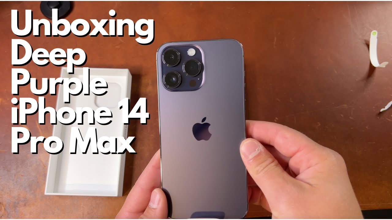 Unboxing Deep Purple iPhone 14 Pro Max - 256gb Unlocked - YouTube