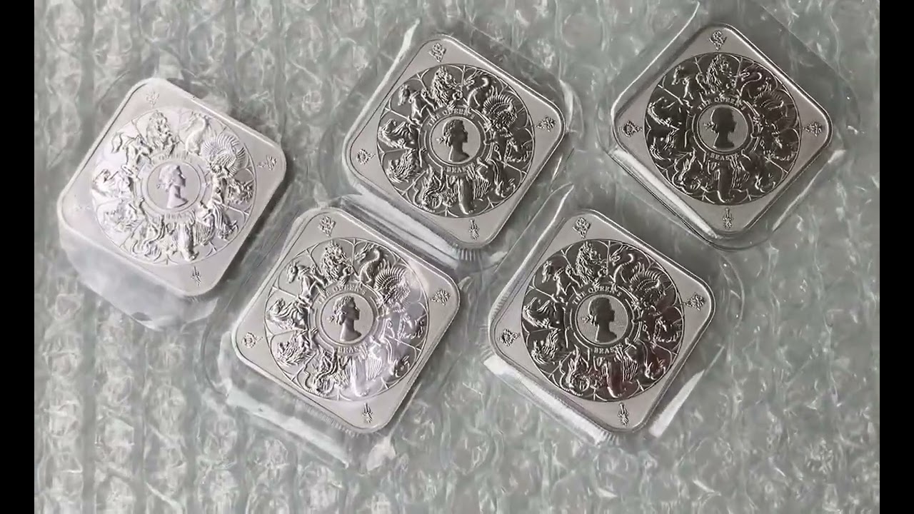 2枚セット】1オンス・シルバーバー クイーンズビースト コンプリーター