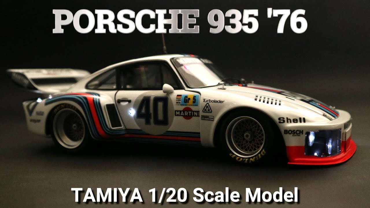 PORSCHE 935/76 LEMANS #40 / TAMIYA KIT 1/20 - YouTube