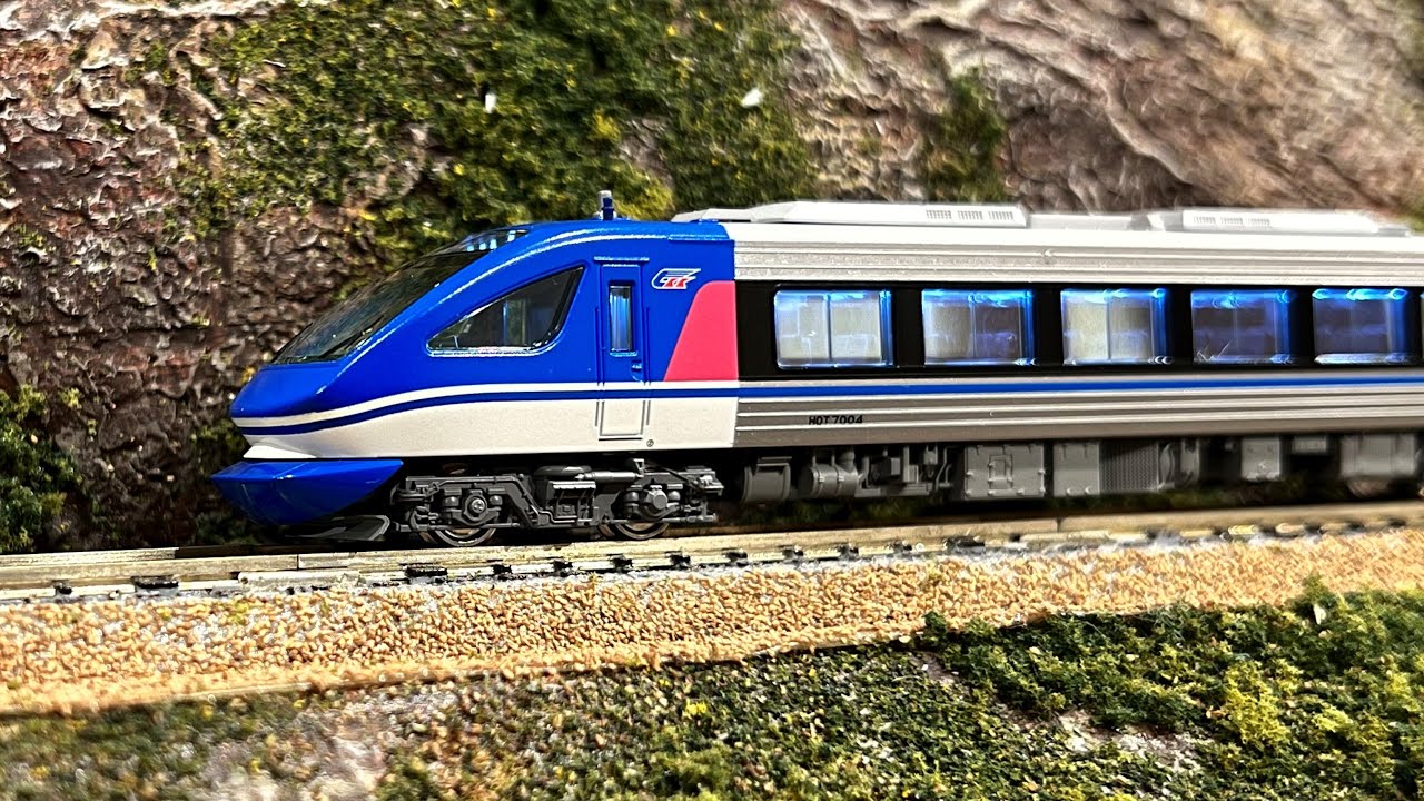 Nゲージ】KATO智頭急行HOT7000系スーパーはくと開封＆室内灯取り付け