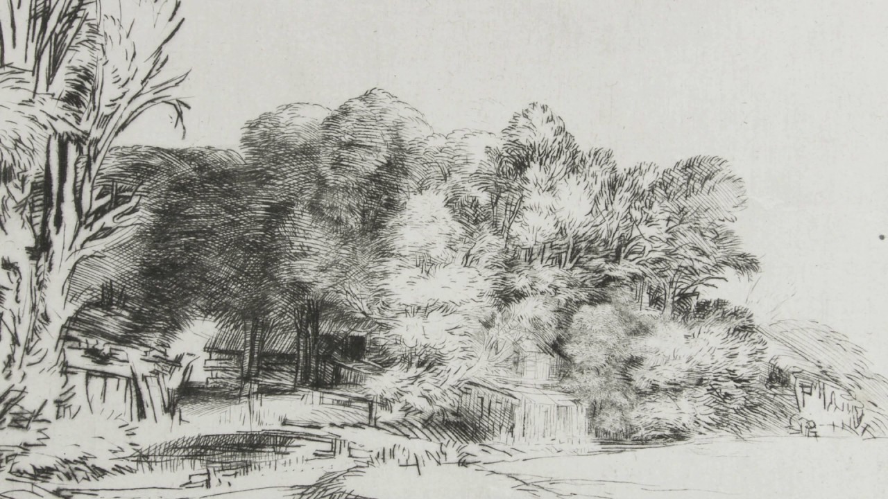 Amand Durand による復刻 レンブラント・ファン・レイン「3本の木