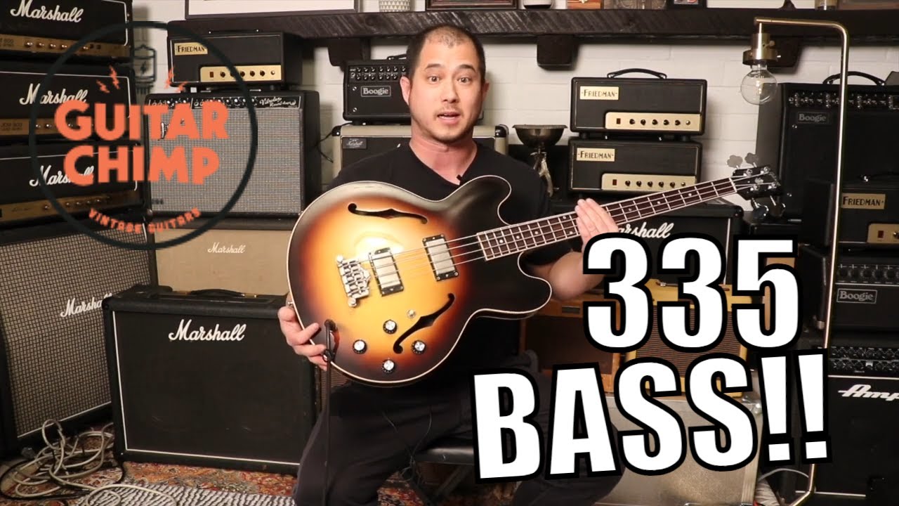 13 Gibson Memphis ES 335 Bass Vintage Sunburst | Review & Demo