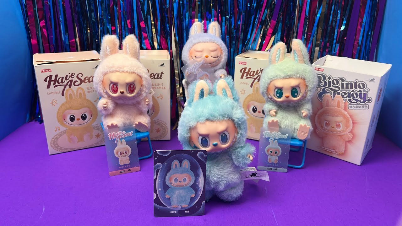 Labubu Haul 💜 Have a Seat & Big into Energy - YouTube