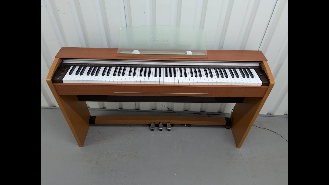 Casio Privia PX-720 digital compact piano in cherry wood finish