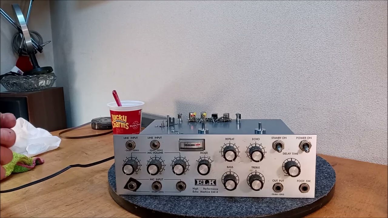 Elk EM-4 High performance tape echo chamber restoration, testing