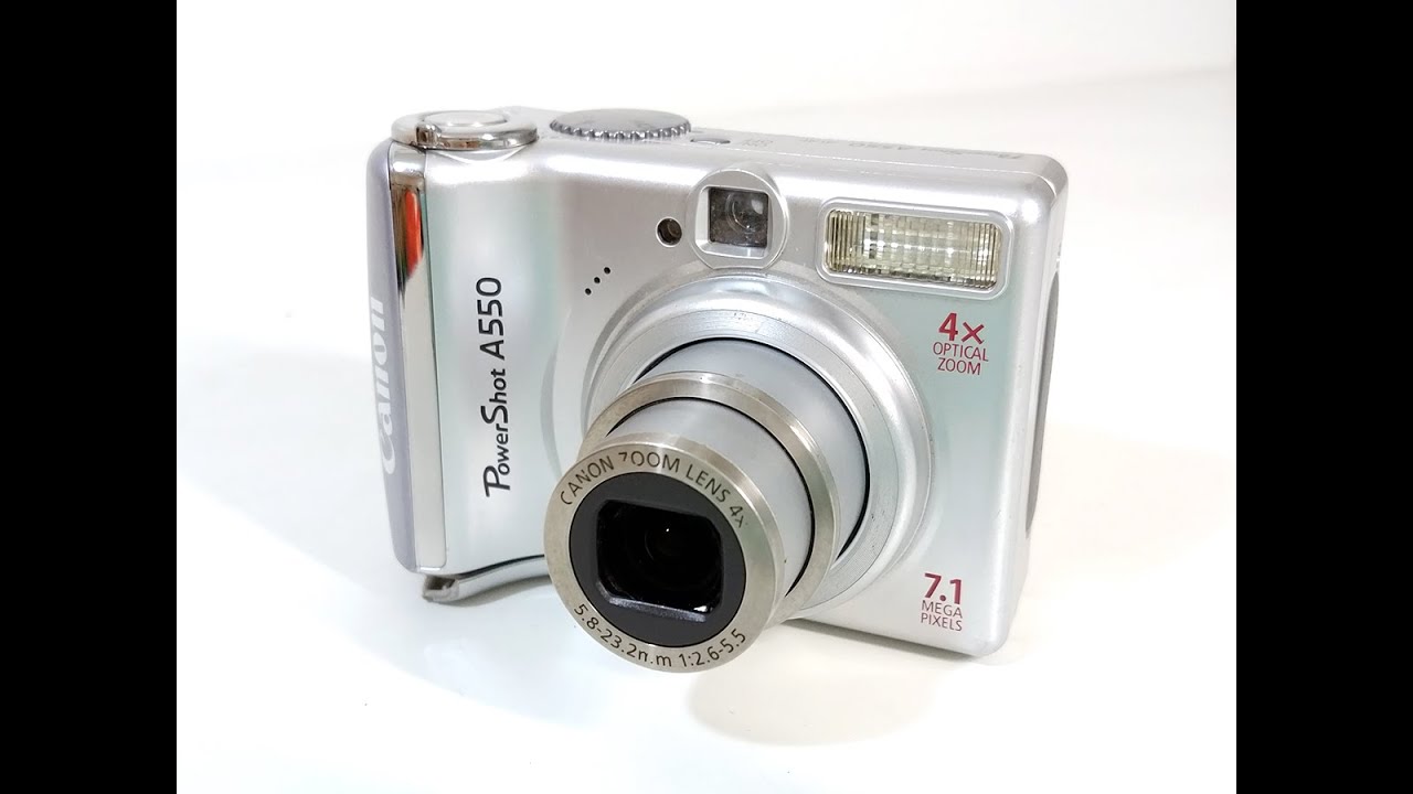 CANON PowerShot A550 Digital Camera 壊れかけのカメラ - YouTube