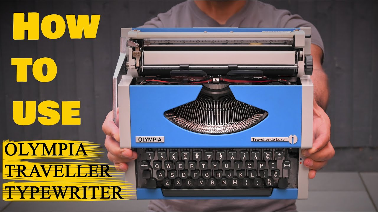 How to Use an Olympia Traveller Deluxe Typewriter - Full detailed