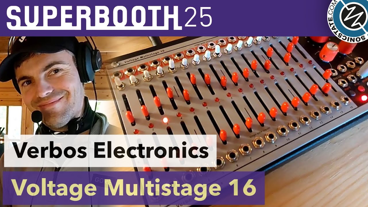 Verbos Electronics: Voltage Multistage 16 Sequencer - Superbooth